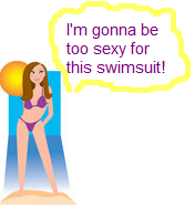 swimsuit, girl in swimsuit, swimsuit clipart